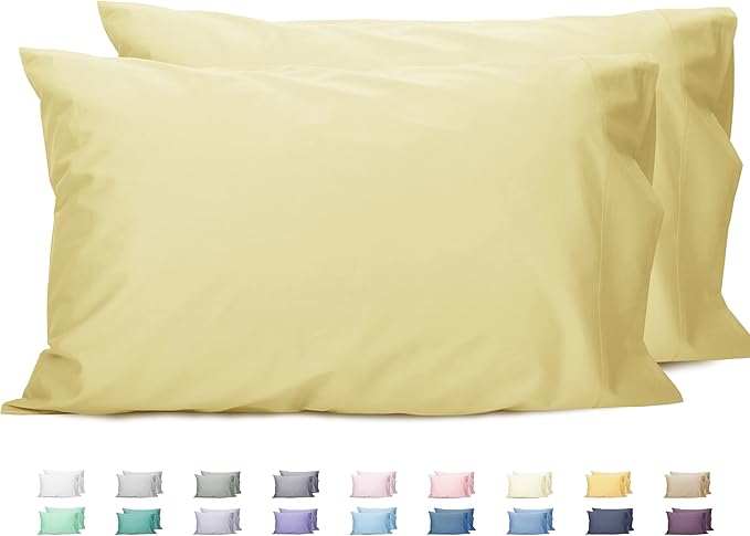 100% Cotton Pillowcase Set - King - 20 x 40 in - 2 Piece