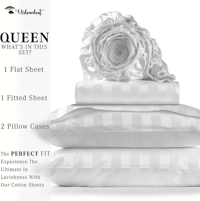 Bed Sheet Set - Queen - 16 in Deep Pocket - 4 Piece