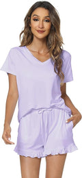 Bamboo Cooling Shorts Pajama Set - Short Sleeve - 2 Piece