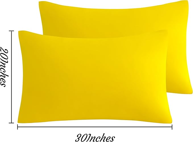 Microfiber Pillowcase Set - Queen - 20 x 30 in - 2 Pack