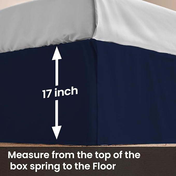 Microfiber Bed Skirt - King - 17 in Drop