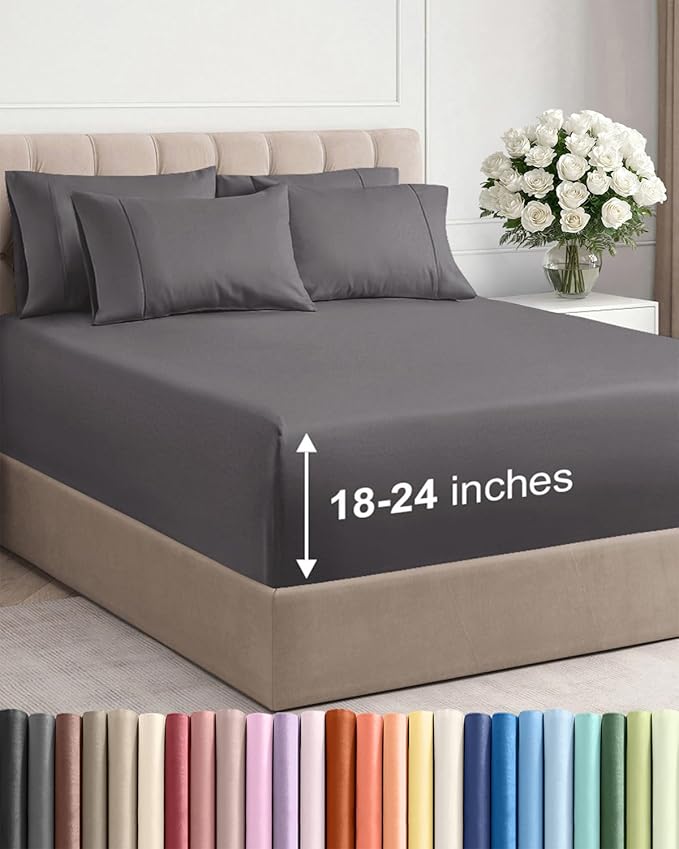 Cooling Bed Sheet Set - King - 6 Piece
