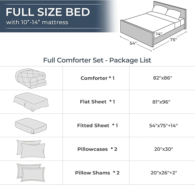 Comforter Set - Full - 7 Piece