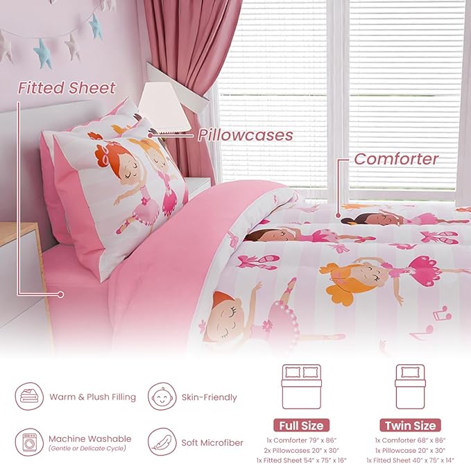 Microfiber Comforter Set - Full - 4 Piece