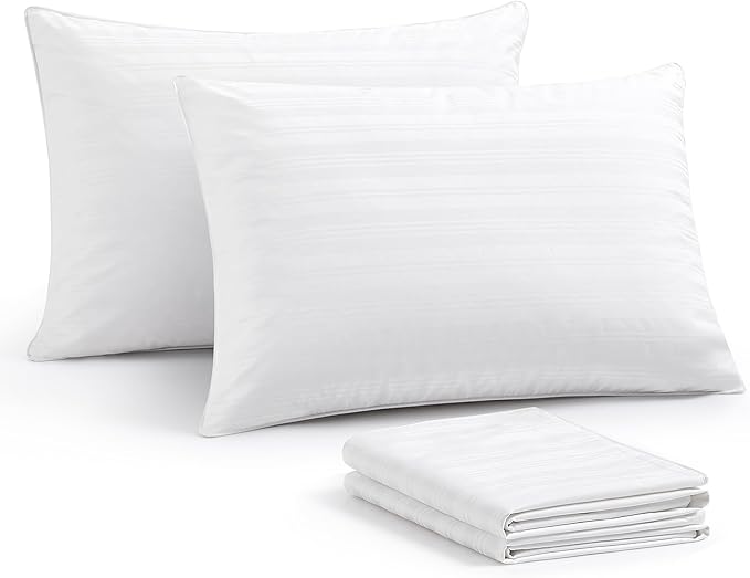 100% Cotton Bed Pillow - King - 2 Piece