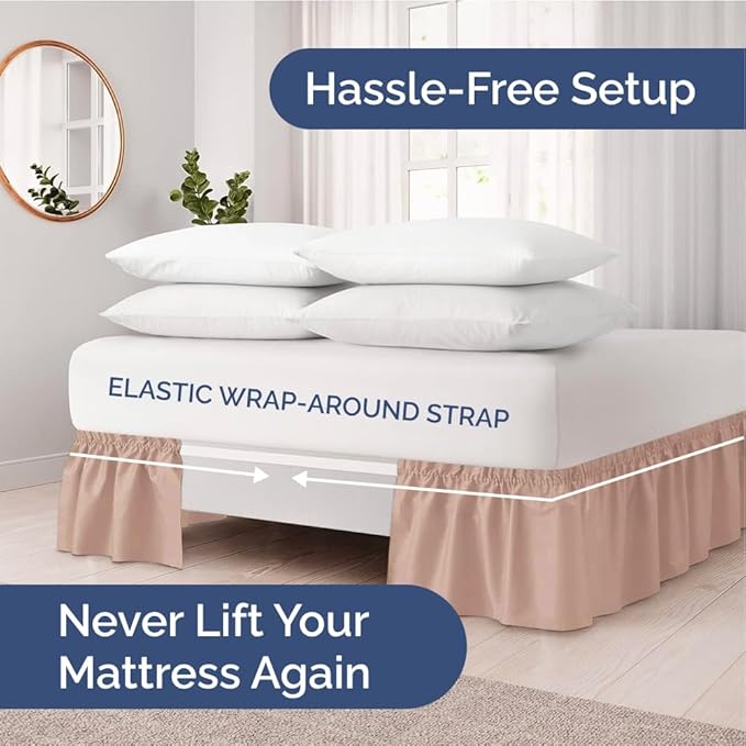 Bed Skirt - King - 12 in Drop