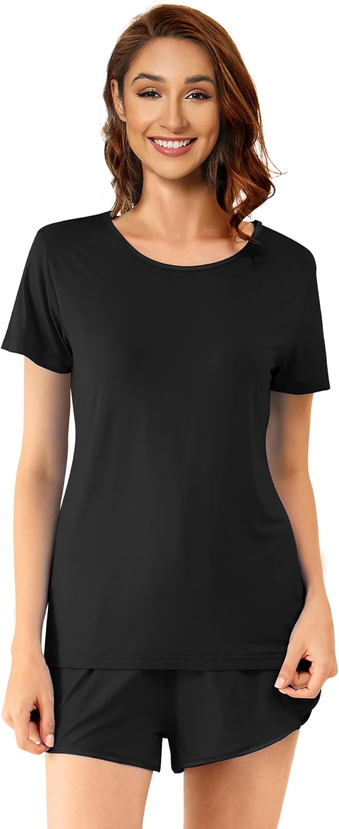 Women's Bamboo Cooling Pajama Set - Short Sleeve - 2 Piece