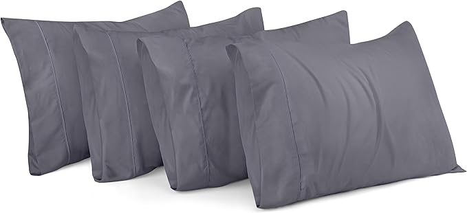 Microfiber Pillowcase Set - Standard - 20 x 26 in - 4 Pack