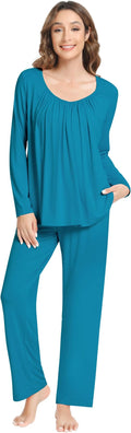 Women's Bamboo Pants Pajama Set - Long Sleeve - 2 Piece