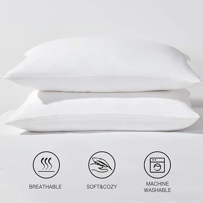 Microfiber Pillowcase Set - Queen - 20 x 30 in - 2 Pack - 2 Piece