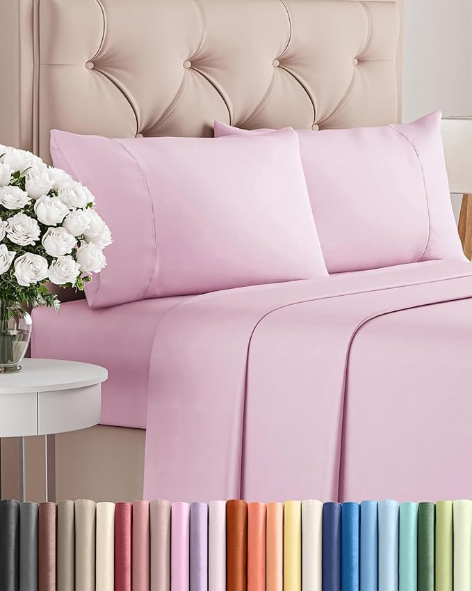 Cooling Bed Sheet Set - Twin - 16 in Deep Pocket - 4 Piece