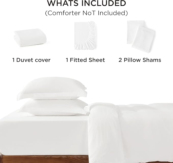 Duvet Cover Set - Full - 80 x 90 in - 4 Piece