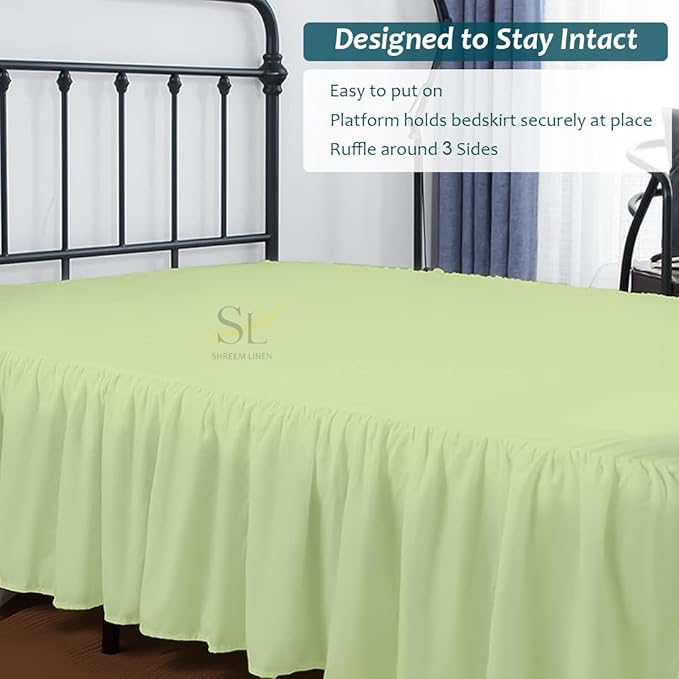 Linen Bed Skirt - Queen