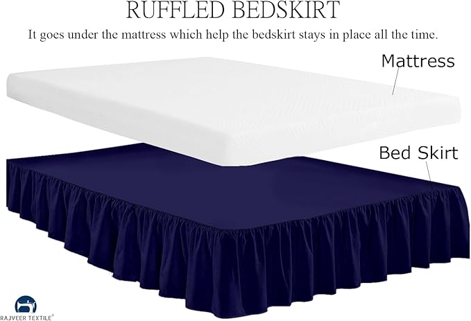 Microfiber Bed Skirt - Full - 15 in Drop