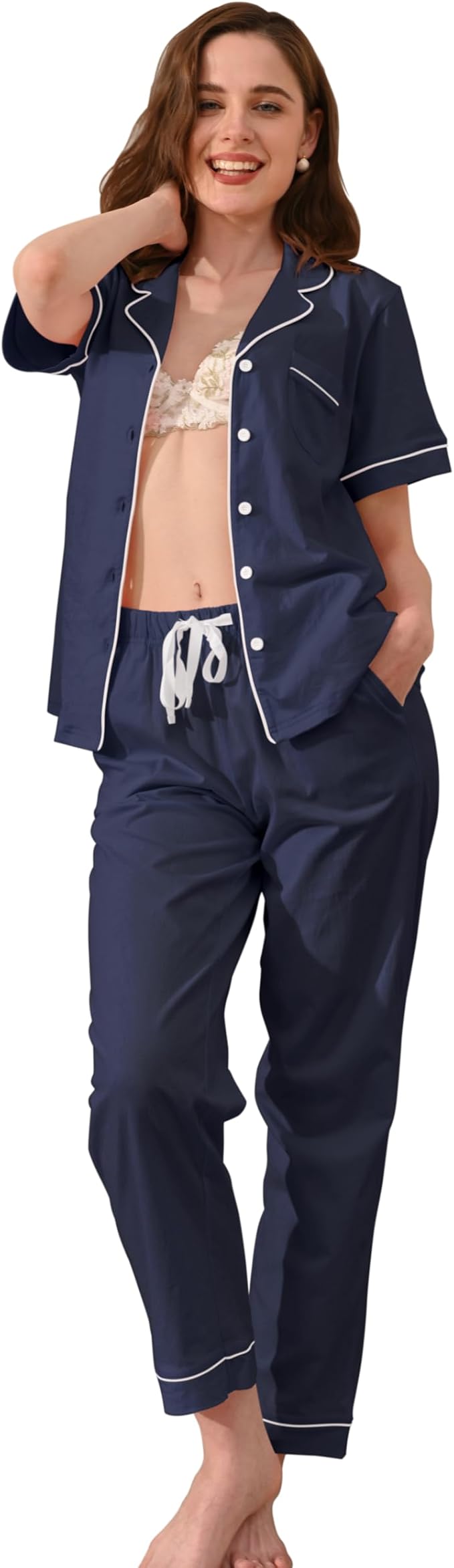 Women's 100% Cotton Pajama Set - 2 Piece