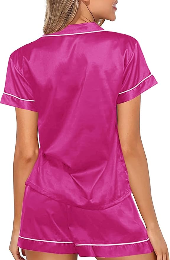 Satin Pajama Set - 2 Piece