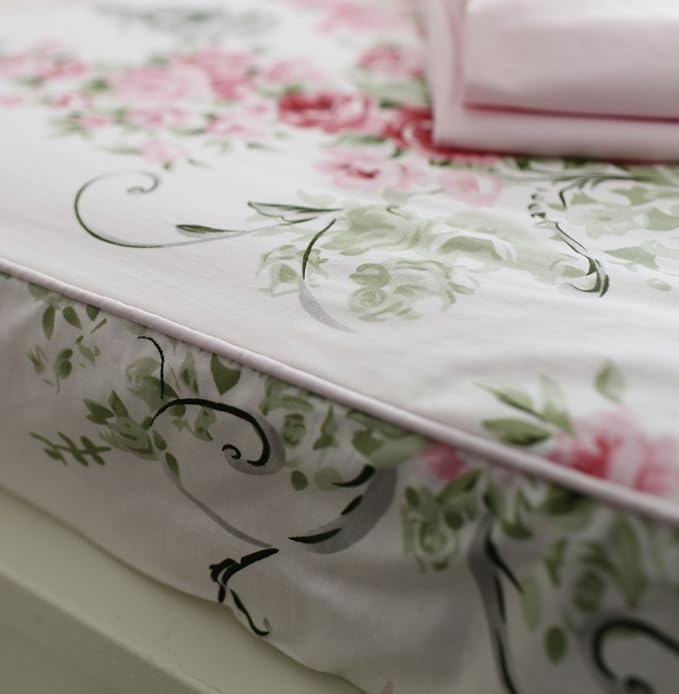 100% Cotton Bed Sheet Set - King - 4 Piece