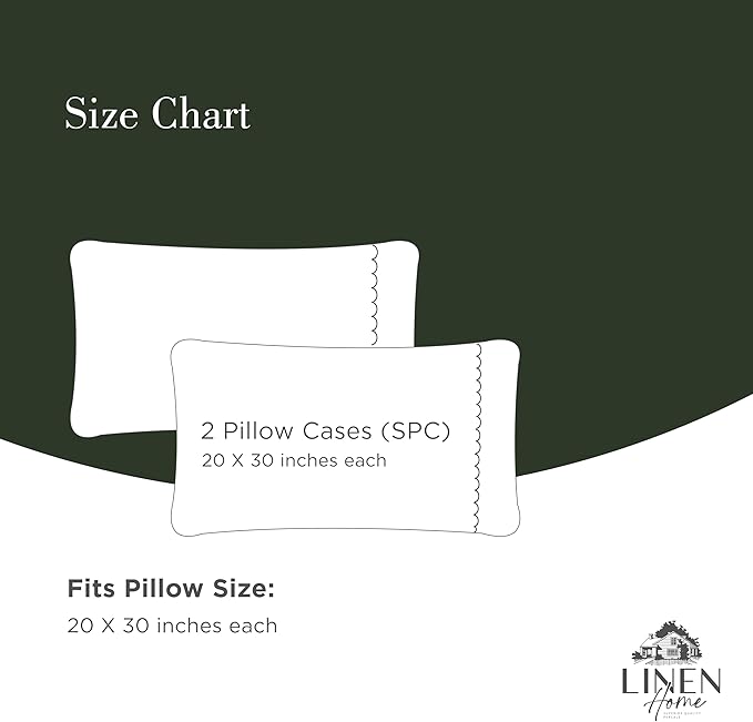 100% Cotton Pillowcase Set - Queen - 2 Piece