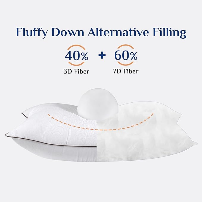 Down Alternative Bed Pillow - King - 4 Piece