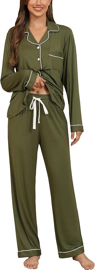 Women's Pajama Set - Long Sleeve - 2 Piece