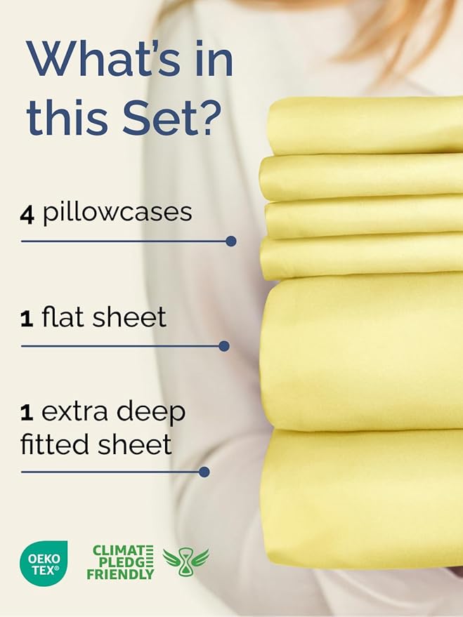Cooling Bed Sheet Set - King - 6 Piece