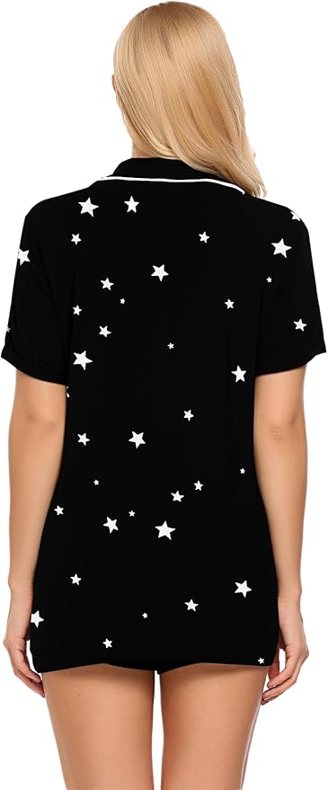 Women's Pajama Set - Short Sleeve - 2 Piece