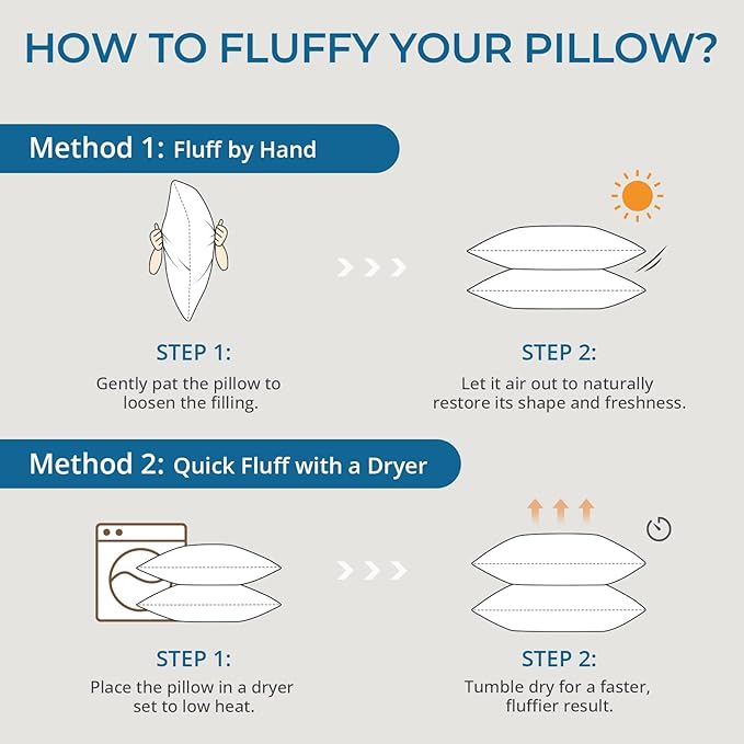Down Alternative Bed Pillow - King - 4 Pack
