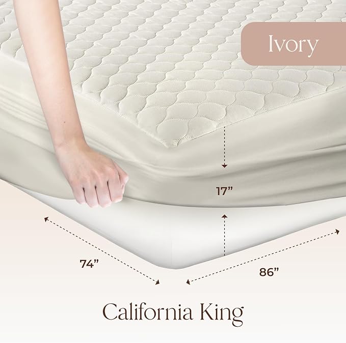 100% Cotton Cooling Mattress Protector - King