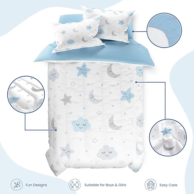 Microfiber Comforter Set - Twin - 68 x 86 in - 3 Piece