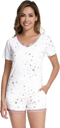 Women's Bamboo Cooling Pajama Set - Short Sleeve - 2 Piece