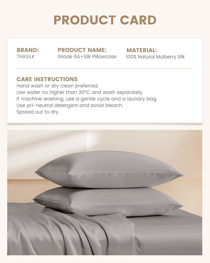 Mulberry Silk Pillowcase - California King
