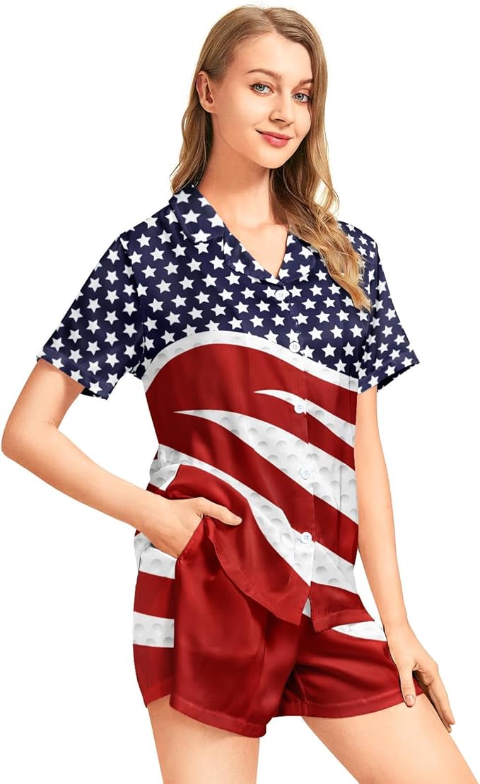 Women's Pajama Set - Short Sleeve - 2 Piece