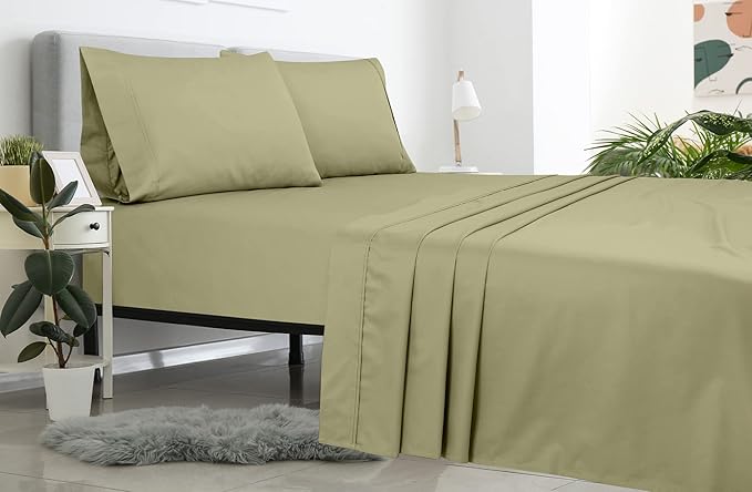 Microfiber Flat Sheet - Queen - 2 Pack