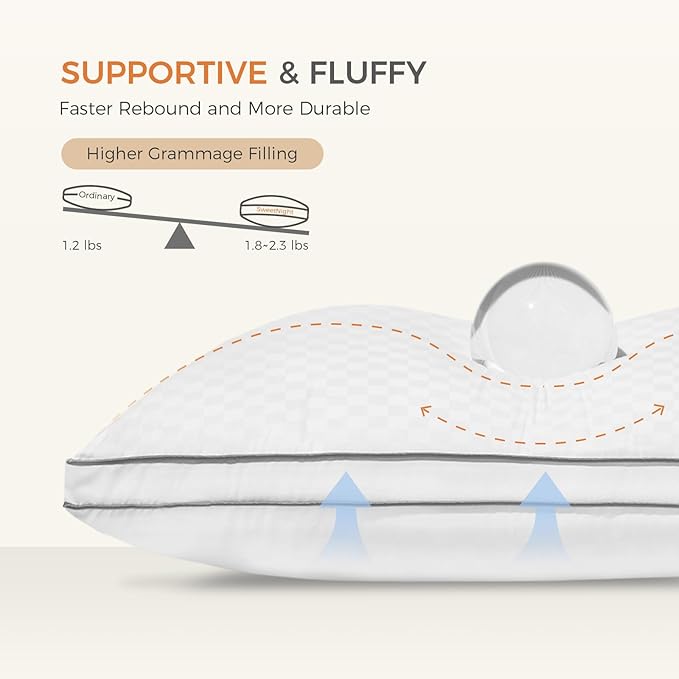 Bed Pillow - Queen - 2 Piece