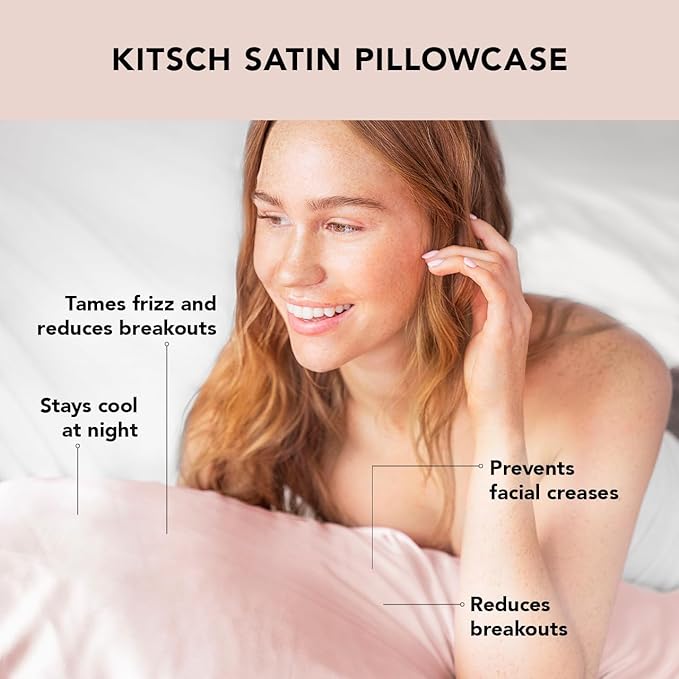 Satin Cooling Pillowcase Set - King - 2 Piece