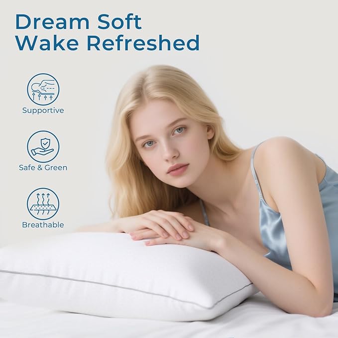 Down Alternative Bed Pillow - Queen - 20 x 30 in