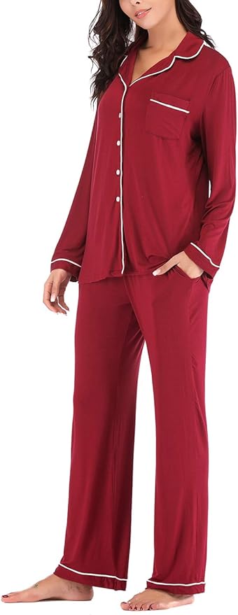 Women's Pajama Set - Long Sleeve - 2 Piece