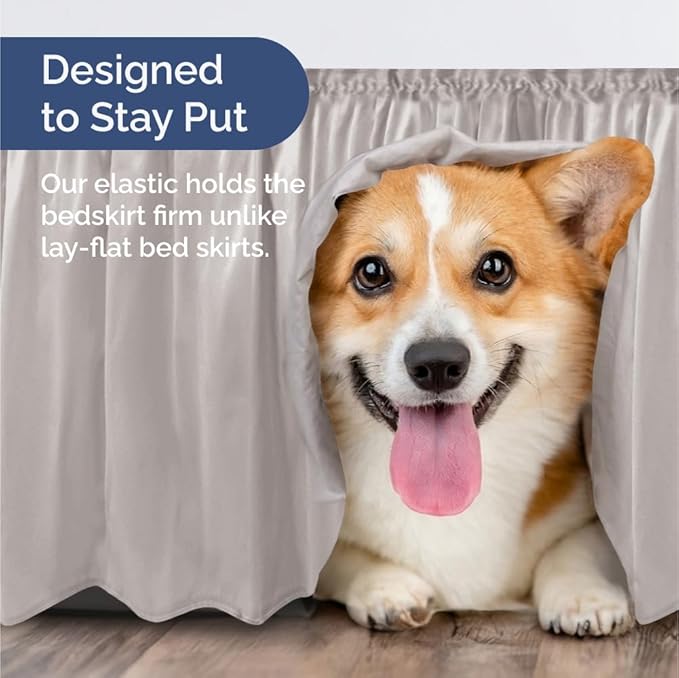 Bed Skirt - King - 12 in Drop