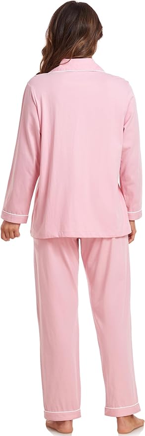 100% Cotton Pants Pajama Set - Long Sleeve - 2 Piece