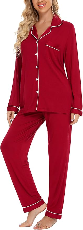 Women's Pants Pajama Set - Long Sleeve - 2 Piece