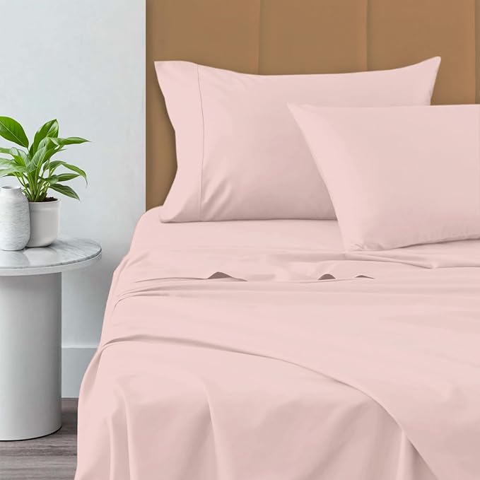 100% Cotton Bed Sheet Set - California King - 15 in Deep Pocket