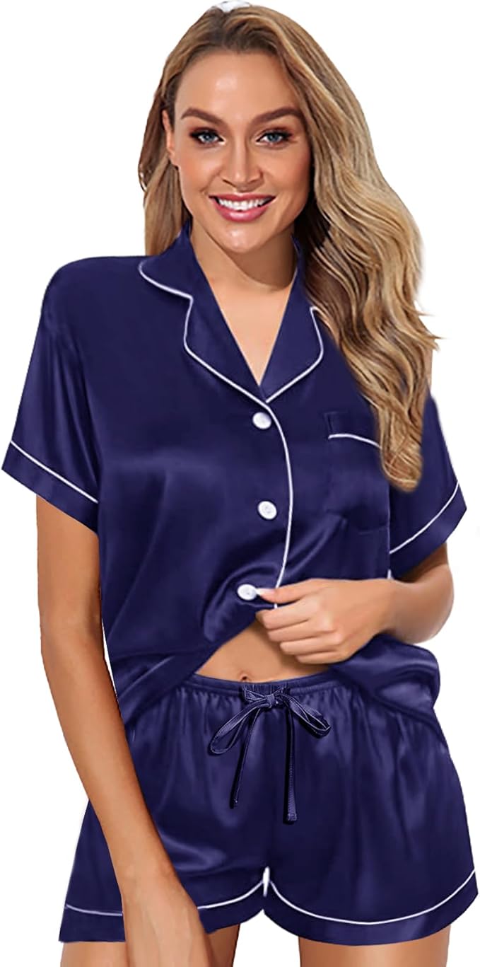 Satin Pajama Set - 2 Piece