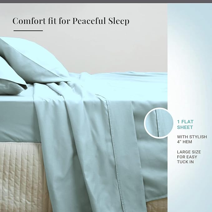 100% Cotton Flat Sheet - King