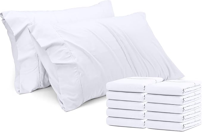 Microfiber Pillowcase - Standard - 20 x 26 in - 12 Pack