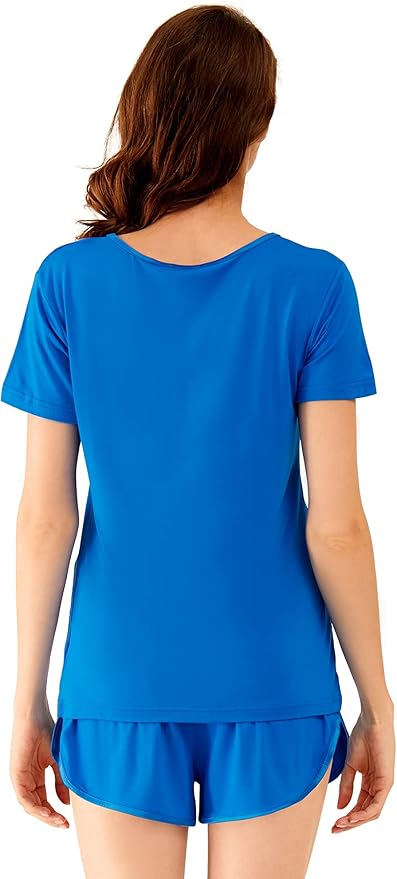 Women's Bamboo Cooling Pajama Set - Short Sleeve - 2 Piece