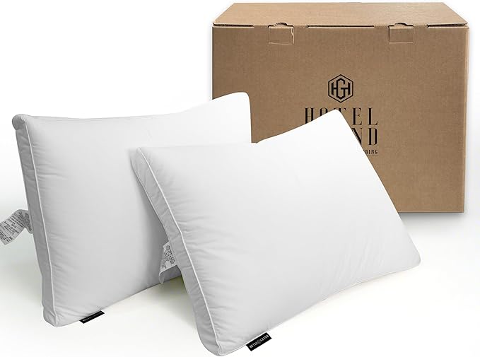 100% Cotton Bed Pillow - Queen - 2 Piece