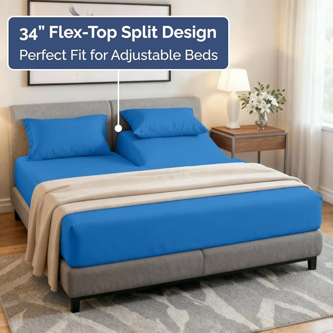 Cooling Bed Sheet Set - King - 4 Piece