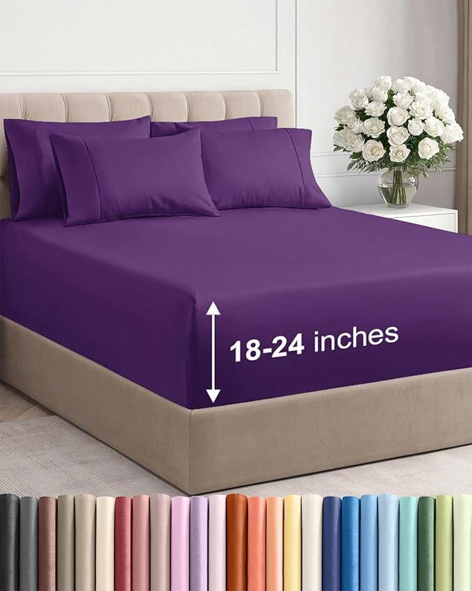 Cooling Bed Sheet Set - Full - 6 Piece