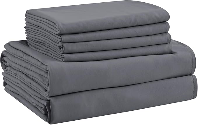 Microfiber Cooling Bed Sheet Set - Full - 6 Piece