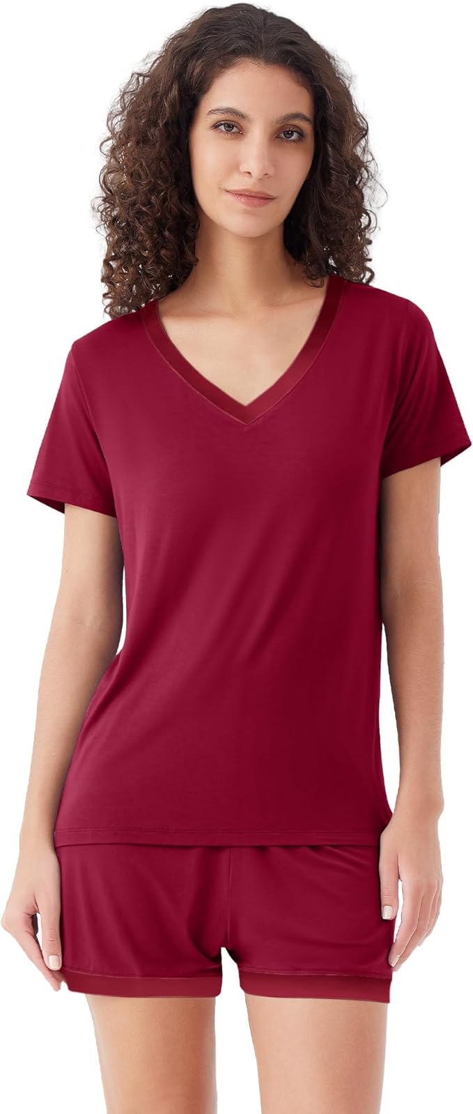Women's Bamboo Cooling Pajama Set - Short Sleeve - 2 Piece